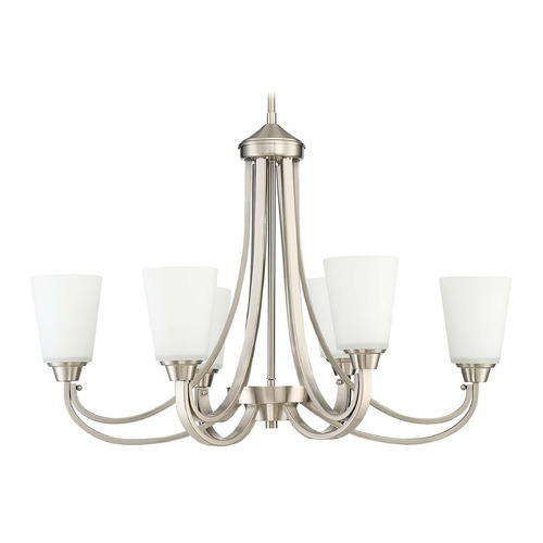 Grace 32-Inch Brushed Polished Nickel Chandelier by Craftmade Lighting