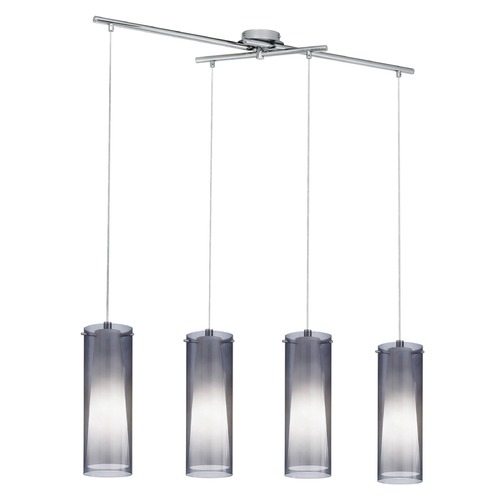 Pinto Nero Matte Nickel Multi-Light Pendant by Eglo Lighting