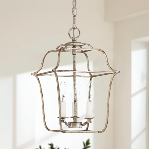 Quoizel Lighting Gallery Century Silver Leaf Mini Pendant by Quoizel Lighting GLY5203CS