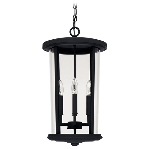 Howell Outdoor Hanging Lantern in Black by Capital Lighting