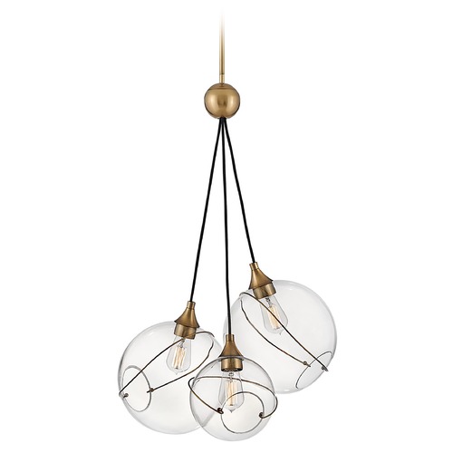 Hinkley Skye 3-Light Pendant in Heritage Brass by Hinkley Lighting 30304HBR