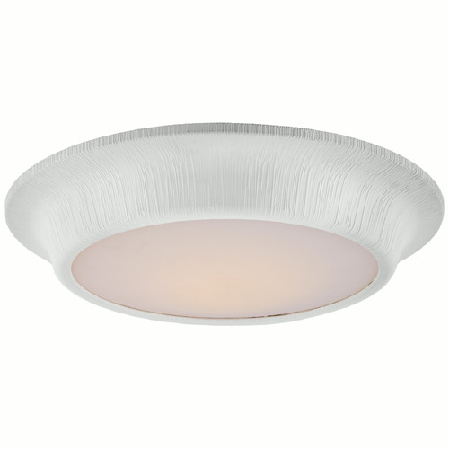 Visual Comfort Signature Collection Kelly Wearstler Utopia LED Flush Mount in White by VC Signature KW4033PW-SWG