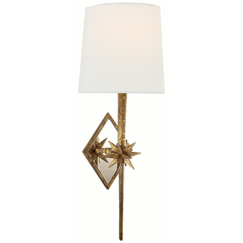 Visual Comfort Signature Collection Ian K. Fowler Etoile Gilded Iron Sconce