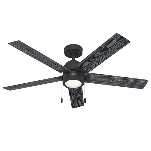 Hunter Fan Company Erling Matte Black LED Ceiling Fan with Light