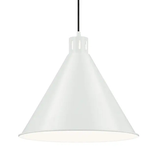 Kichler Lighting Kichler Lighting Zailey White Pendant Light with Conical Shade 52177WH