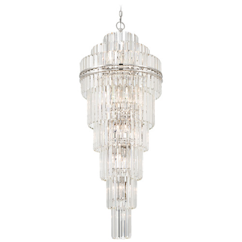 Crystorama Lighting Hayes Polished Nickel Crystal Chandelier