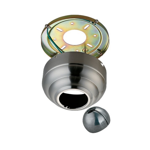 Slope Ceiling Adapter in Brushed Steel by Visual Comfort & Co Fan Collection