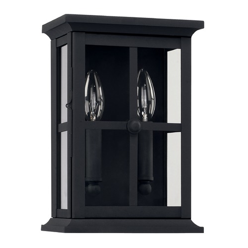 Mansell 11-Inch Outdoor Wall Light in Black by Capital Lighting