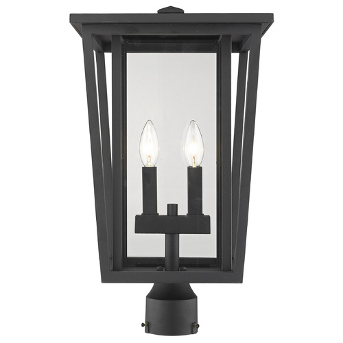 Z-Lite Seoul Black Post Light by Z-Lite 571PHBR-BK