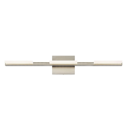 Visual Comfort Modern Collection Tris 3-Light 277V LED Bath Light in Satin Nickel by Visual Comfort Modern 700BCTRS3S-LED930-277