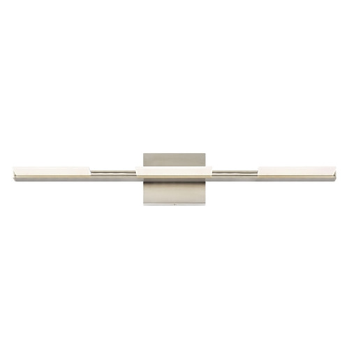 Tris 3-Light 277V LED Bath Light in Satin Nickel by Visual Comfort Modern
