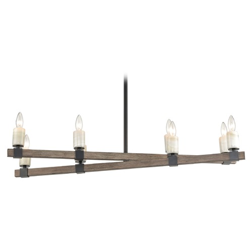 Elk Lighting Elk Lighting Stone Manor Aspen, Matte Black Island Light 15463/8