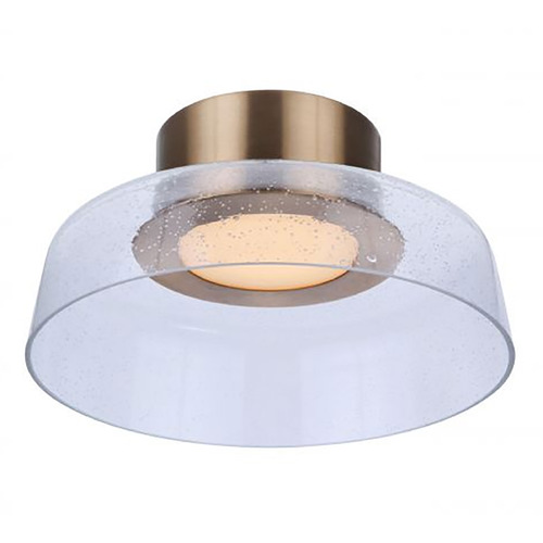 Centric Satin Brass LED Flush Mount by Craftmade Lighting