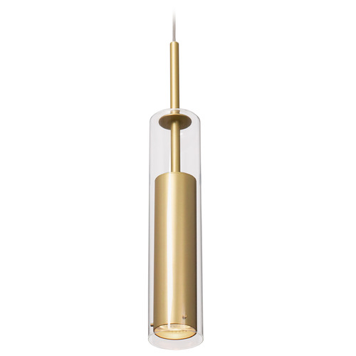 Jarvis Brushed Gold Mini Pendant by Kuzco Lighting