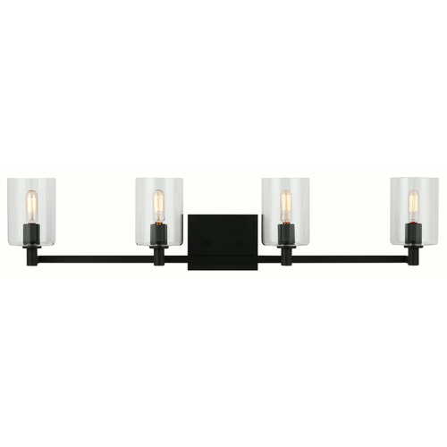 Visual Comfort Studio Collection Fullton Midnight Black Bathroom Light