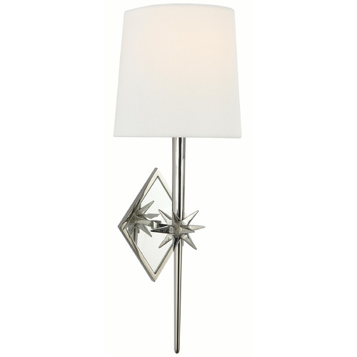 Visual Comfort Signature Collection Visual Comfort Signature Collection Ian K. Fowler Etoile Polished Nickel Sconce S2320PN-L