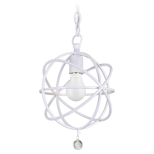 Crystorama Lighting Solaris Wet White Mini-Pendant Light