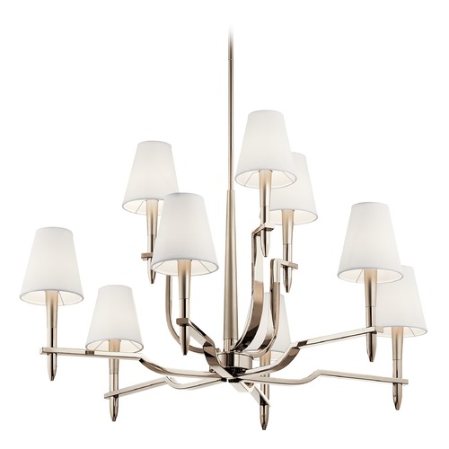 Kichler Lighting Kinsey 9-Light Polished Nickel Chandelier by Kichler Lighting 44311PN