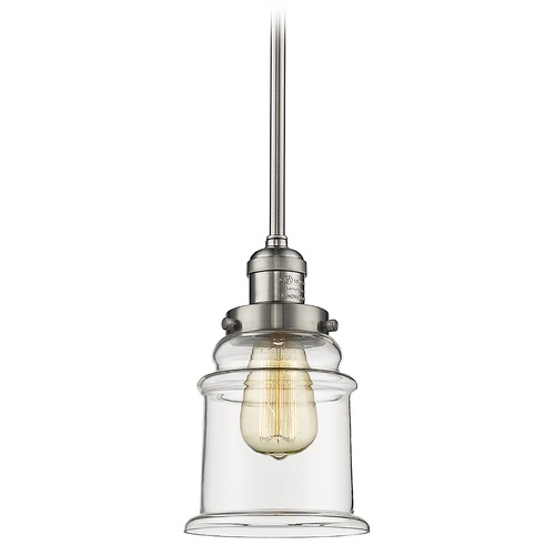 Canton Brushed Satin Nickel Mini Pendant by Innovations Lighting