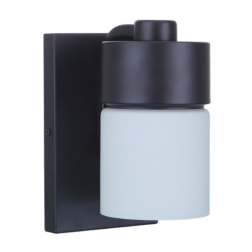 District Flat Black Sconce by Craftmade Lighting