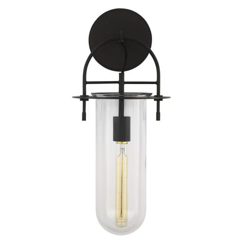 Visual Comfort Studio Collection Kelly Wearstler Nuance 20.88-Inch Tall Aged Iron Sconce by Visual Comfort Studio KW1051AI