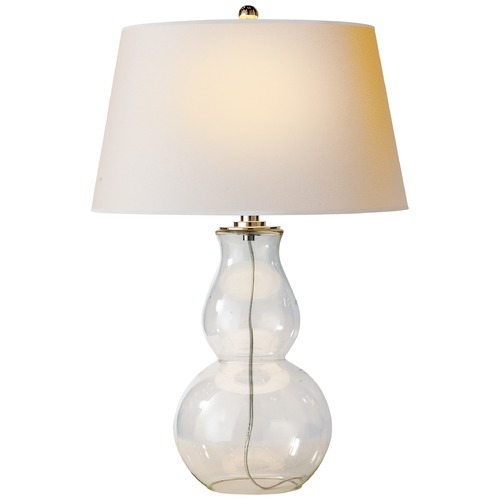 Visual Comfort Signature Collection E.F. Chapman Open Bottom Table Lamp in Clear Glass by Visual Comfort Signature SL3811CGNP