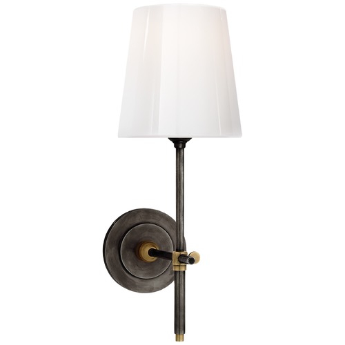 Visual Comfort Signature Collection Thomas OBrien Bryant Sconce in Bronze & Brass by Visual Comfort Signature TOB2022BZHABWG