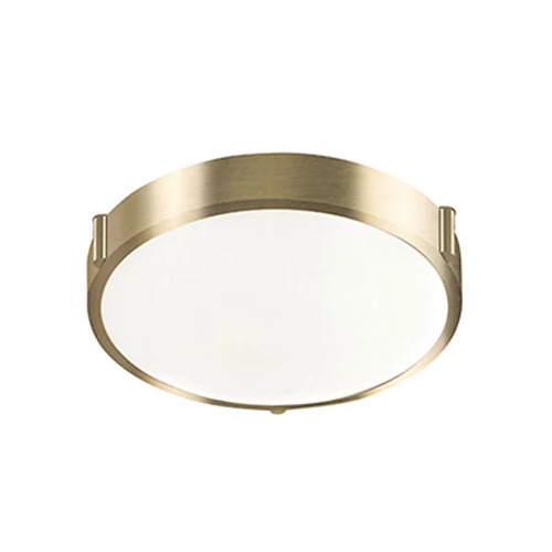 Floyd 11-Inch LED Flush Mount in Brushed Gold by Kuzco Lighting