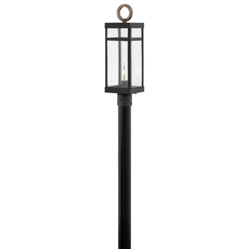 Porter 22.75-Inch Post Light in Black & Bronze by Hinkley Lighting