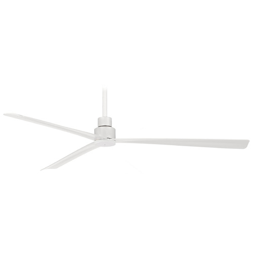Minka Aire Minka Aire Simple Flat White Ceiling Fan Without Light F789-WHF