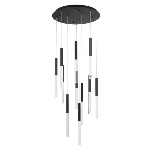 Benicio LED Chandelier in Matte Black by Eurofase