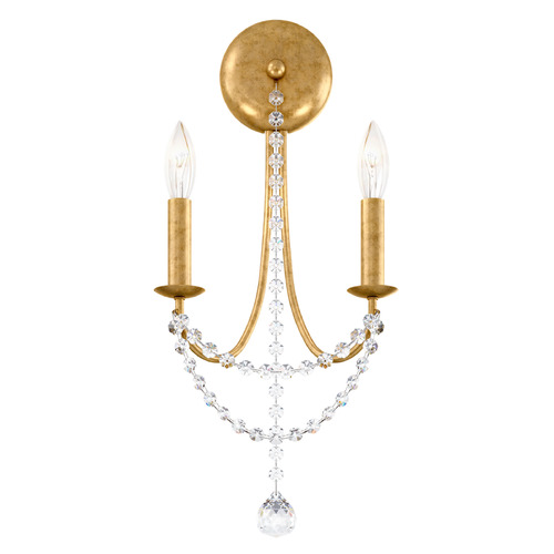 Schonbek Worldwide Lighting Verdana Heirloom Gold Sconce