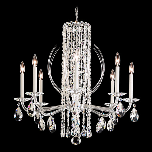 Schonbek Worldwide Lighting Siena White Crystal Chandelier