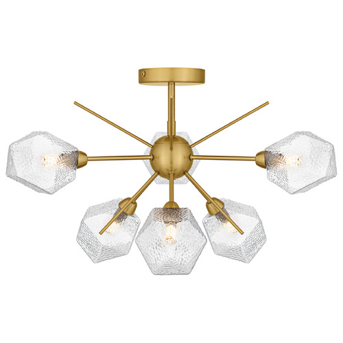 Quoizel Lighting Salvador Brushed Gold Semi-Flushmount Light