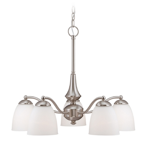 Chandelier in Brushed Nickel by Nuvo Lighting