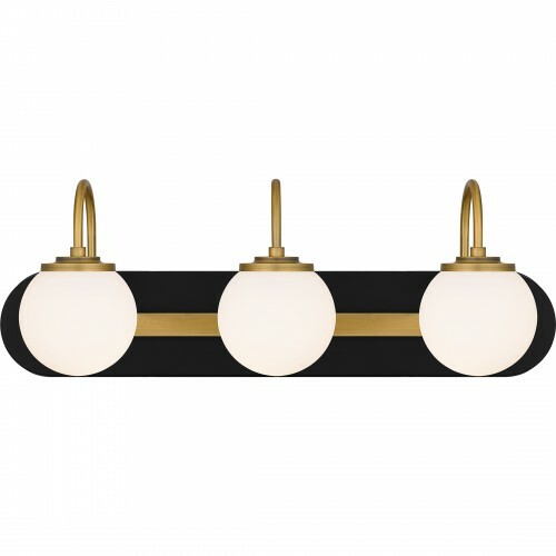 Desmond Bath Light in Matte Black by Quoizel Lighting