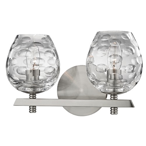 Hudson Valley Lighting Burns 2-Light Bathroom Light in Satin Nickel by Hudson Valley Lighting 1252-SN