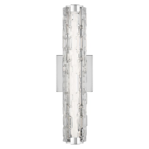 Visual Comfort Studio Collection Cutler Chrome LED Sconce by Visual Comfort Studio WB1876CH-L1