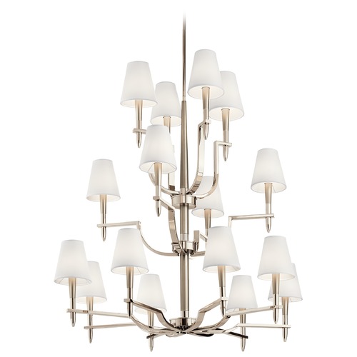 Kinsey 16-Light Polished Nickel Chandelier by Kichler Lighting