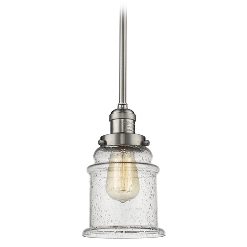Canton Brushed Satin Nickel Mini Pendant by Innovations Lighting