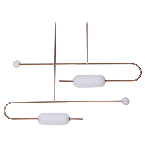 Tuli Satin Brass LED Linear Light by Craftmade Lighting