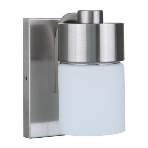 Craftmade Lighting District Brushed Polished Nickel Sconce by Craftmade Lighting 12305BNK1