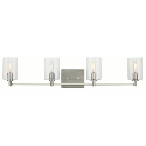 Visual Comfort Studio Collection Fullton Brushed Nickel Bathroom Light