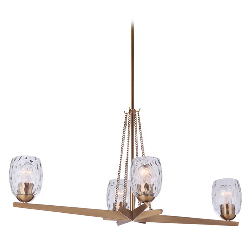 Guiding Star Satin Brass Linear Light by Craftmade Lighting