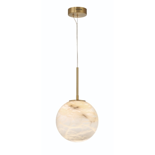 Eurofase Lighting Kepler LED Alabaster Pendant in Gold by Eurofase 46766-014