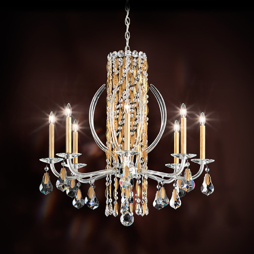 Schonbek Worldwide Lighting Siena Heirloom Gold Crystal Chandelier