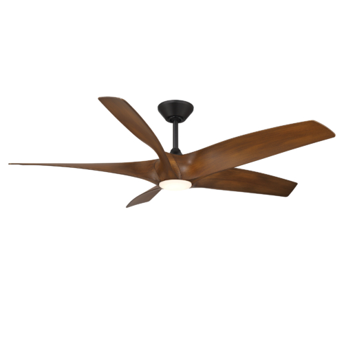 Zyphyr 5 62-Inch 4CCT LED Smart Fan in Black & Koa by Modern Forms