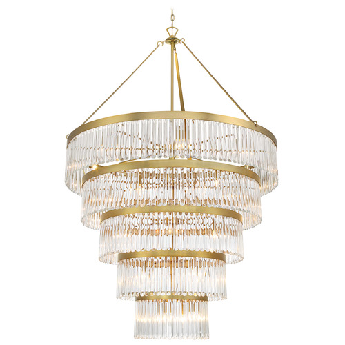 Crystorama Lighting Emory Modern Gold Crystal Chandelier