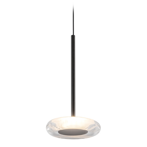 Kuzco Lighting Stephord Black LED Mini-Pendant Light with Oblong Shade