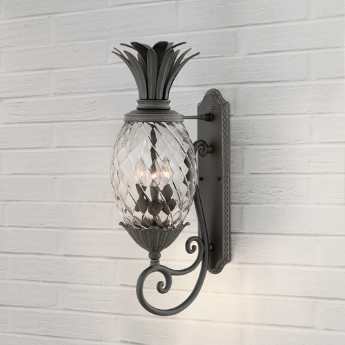 Plantation 28-Inch Outdoor Wall Light in Museum Black by Hinkley Lighting